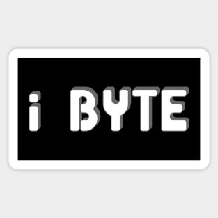 I Byte Gray Sticker